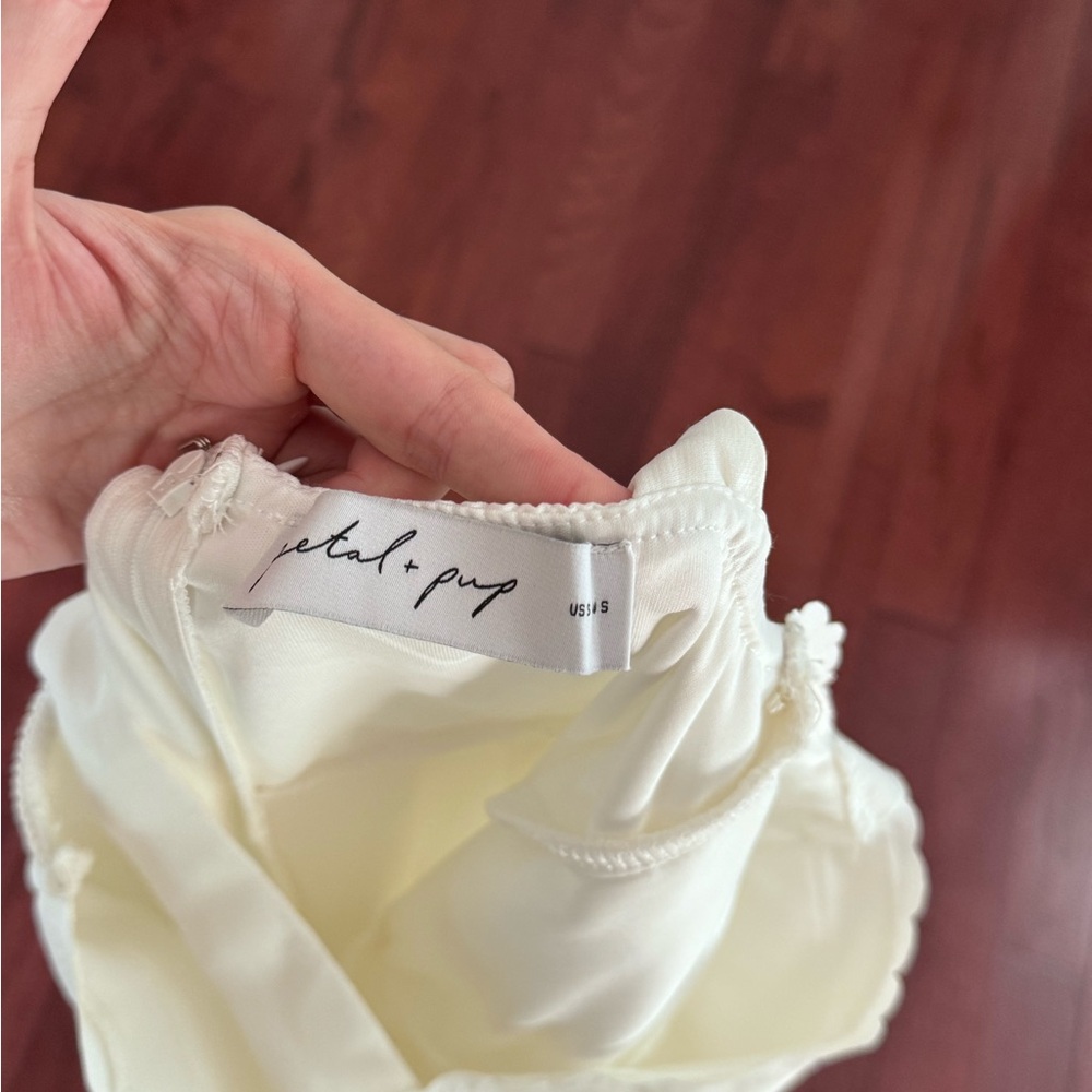 Petal & Pup White Floral Midi Dress - Picture 5 of 5